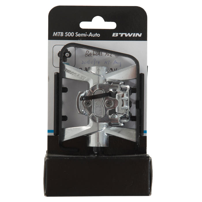 PEDALES MIXTOS MTB ST 500 COMPATIBLES SHIMANO SPD Rockrider Decathlon