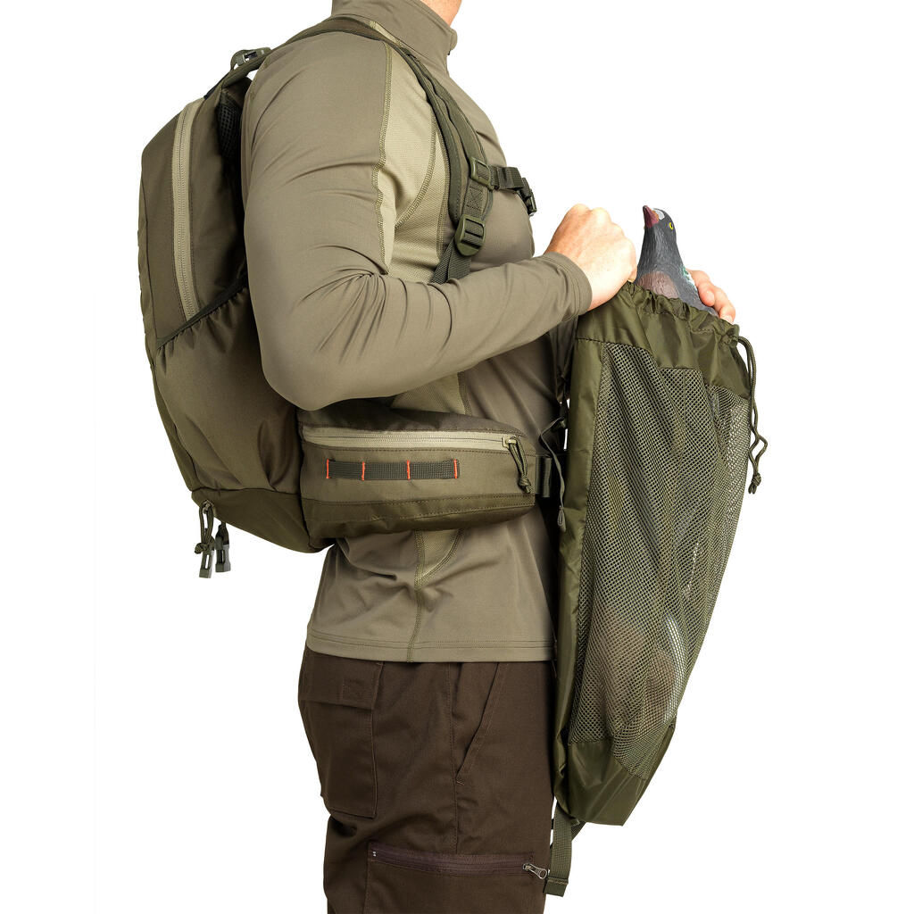 20L Water-Repellent Backpack - Khaki