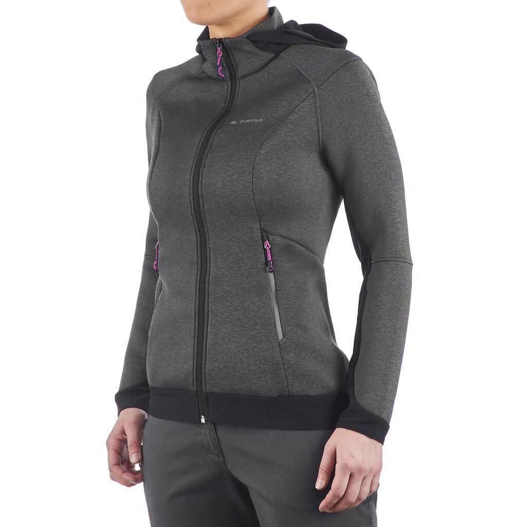 Forclaz 900 Women's Mountain Hiking Fleece Jacket - Black