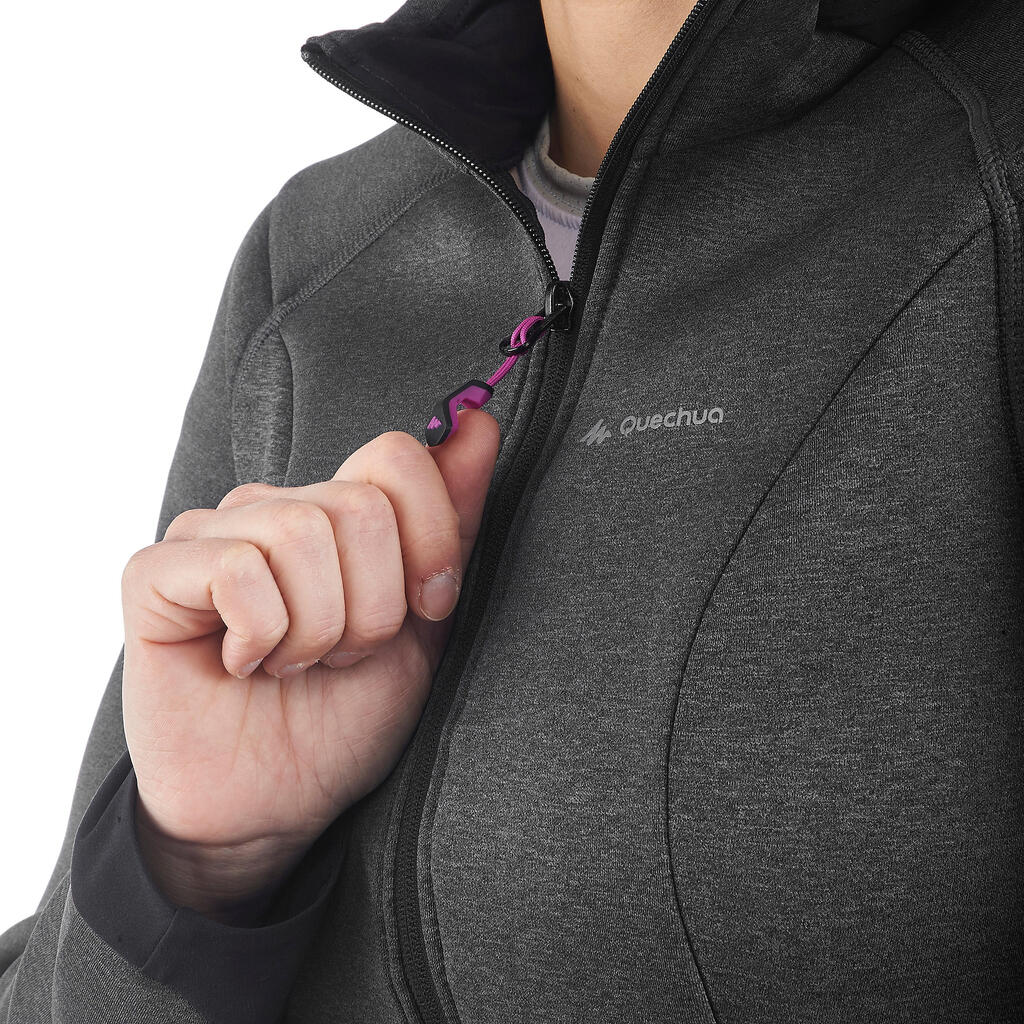 Forclaz 900 Women's Mountain Hiking Fleece Jacket - Black