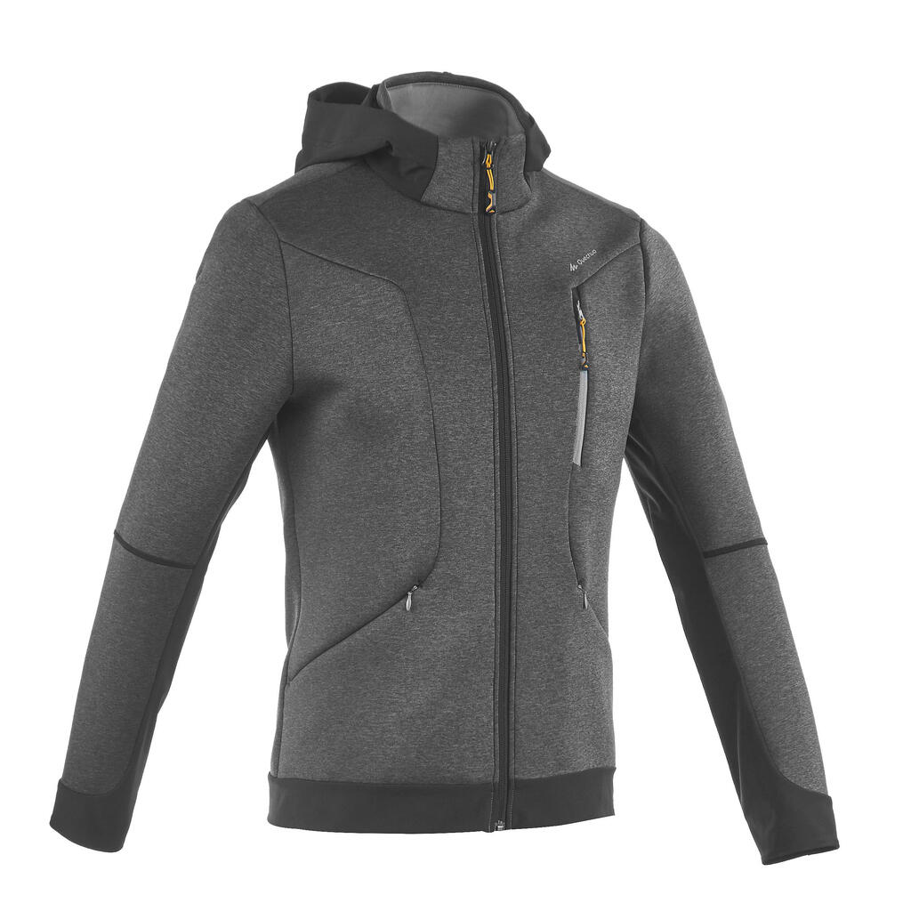 Mh920 men's mountain hiking fleece jacket - mottled grey