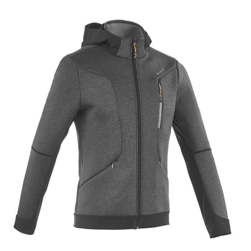 Veste polaire de randonnée montagne homme MH920 Gris chiné