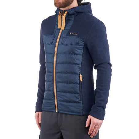 Men’s Hiking Hooded Sweatshirt - NH100 Hybrid