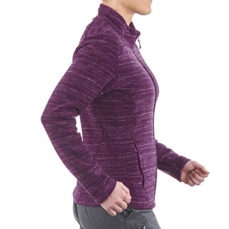 Forclaz 200 Women's Mountain Hiking Fleece Jacket - Bright Purple