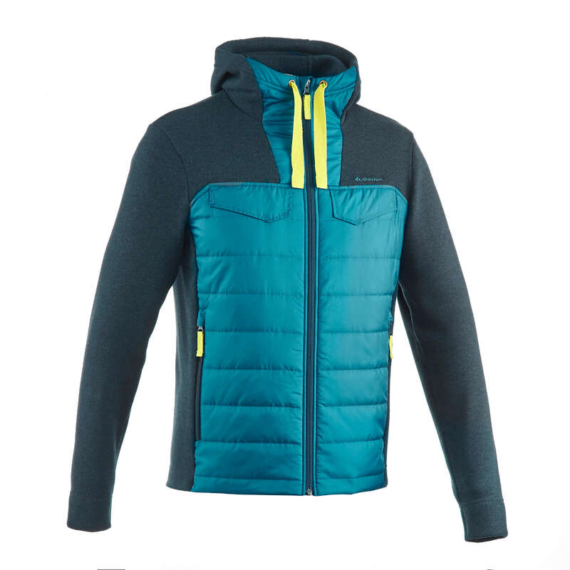 MEN NATURE HIKING JUMPERS/HOODIES Power Walking - NH500 Hybrid Men's - Turquoise QUECHUA - Power Walking