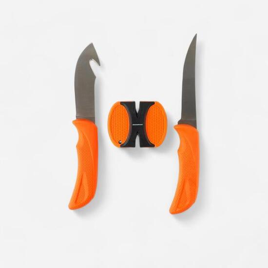 Kit de couteaux et aiguiseur pour venaison