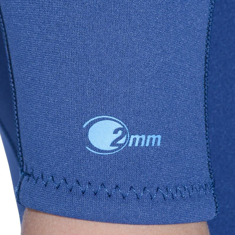 Neopren Shorty Tauchen Kinder Neopren 2 mm - marineblau