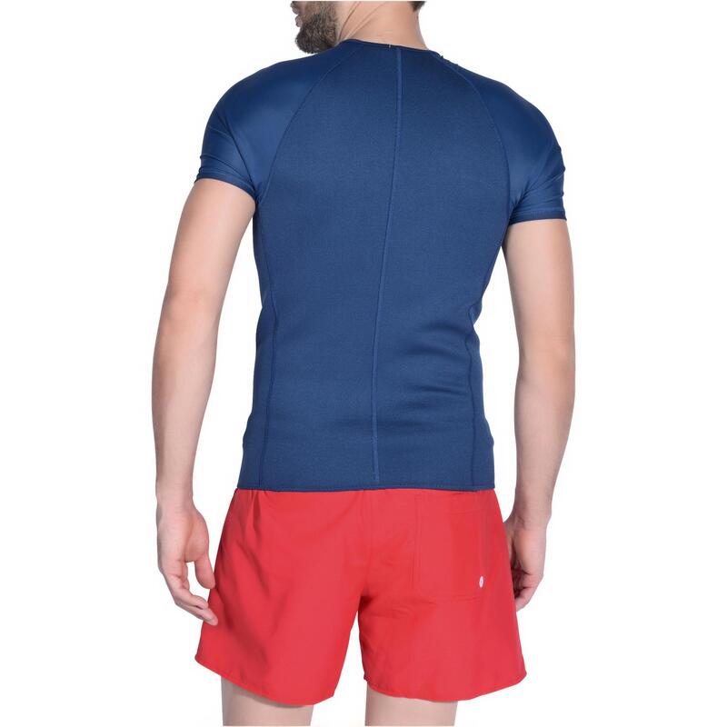 Top de snorkeling 1,5mm SNK 100 homme bleu foncé