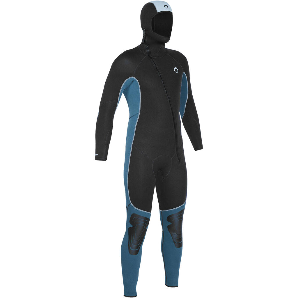 Men's Scuba Diving SCD Neoprene Wetsuit 100 5.5 mm black/grey