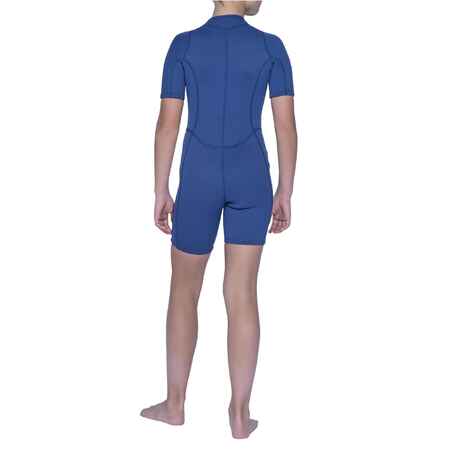 Kids' shorty 2 mm neoprene - navy blue