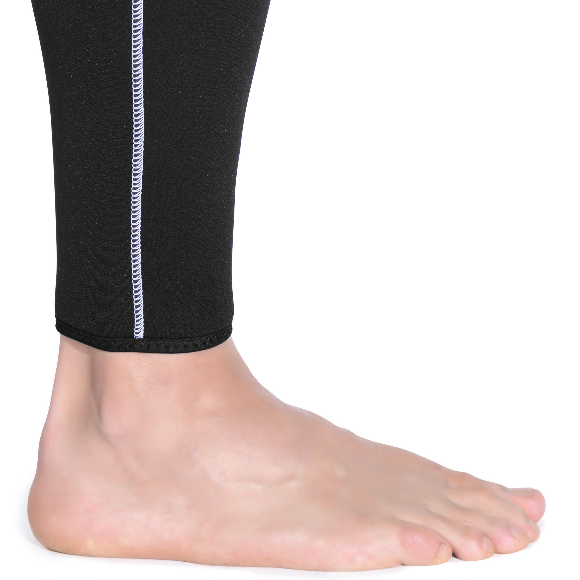 Men's diving sleeveless wetsuit 5.5 mm neoprene SCD black 8/14