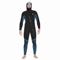 Men's Scuba Diving SCD Neoprene Wetsuit 100 5.5 mm black/grey