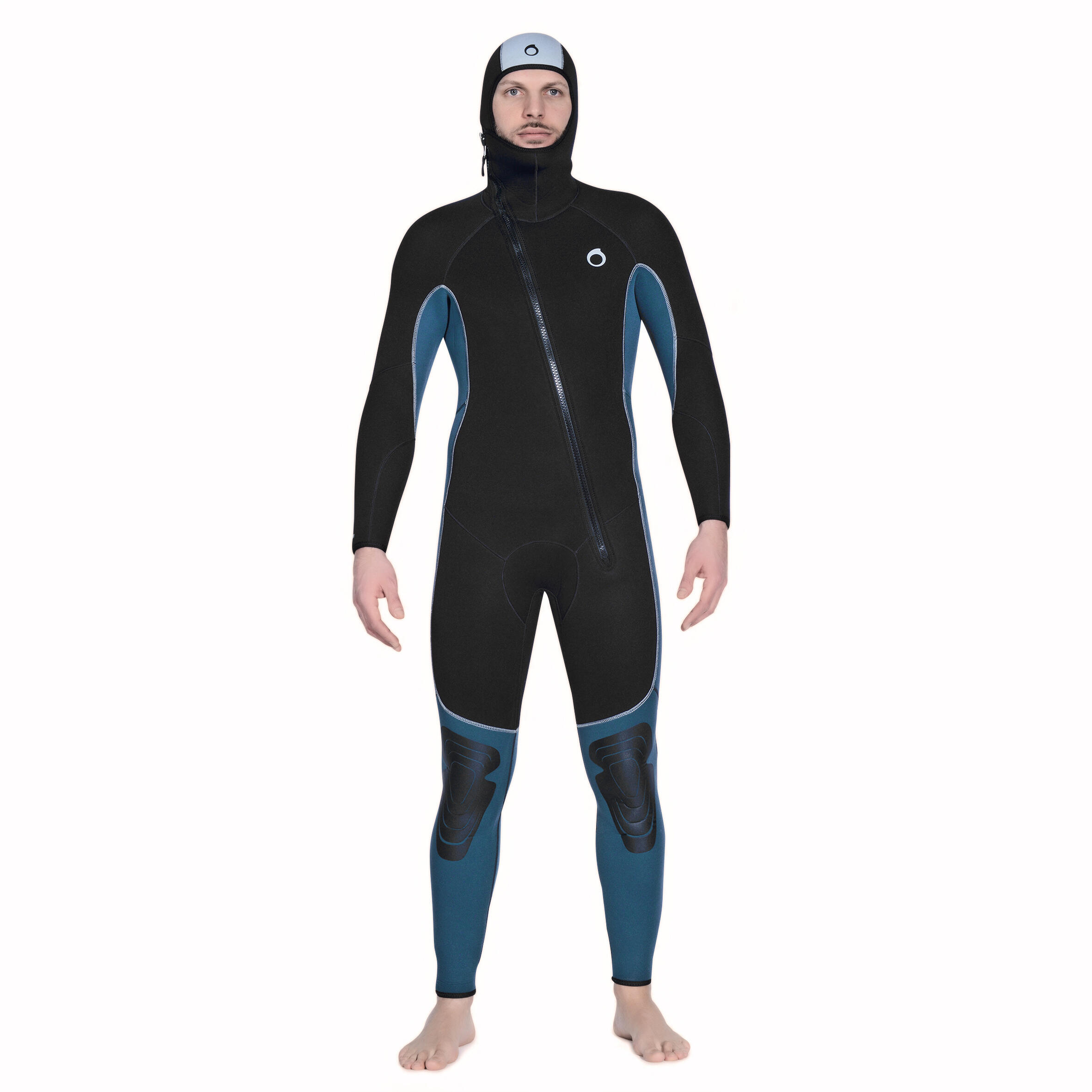 Men's Scuba Diving SCD Neoprene Wetsuit 100 5.5 mm black/grey 2/14