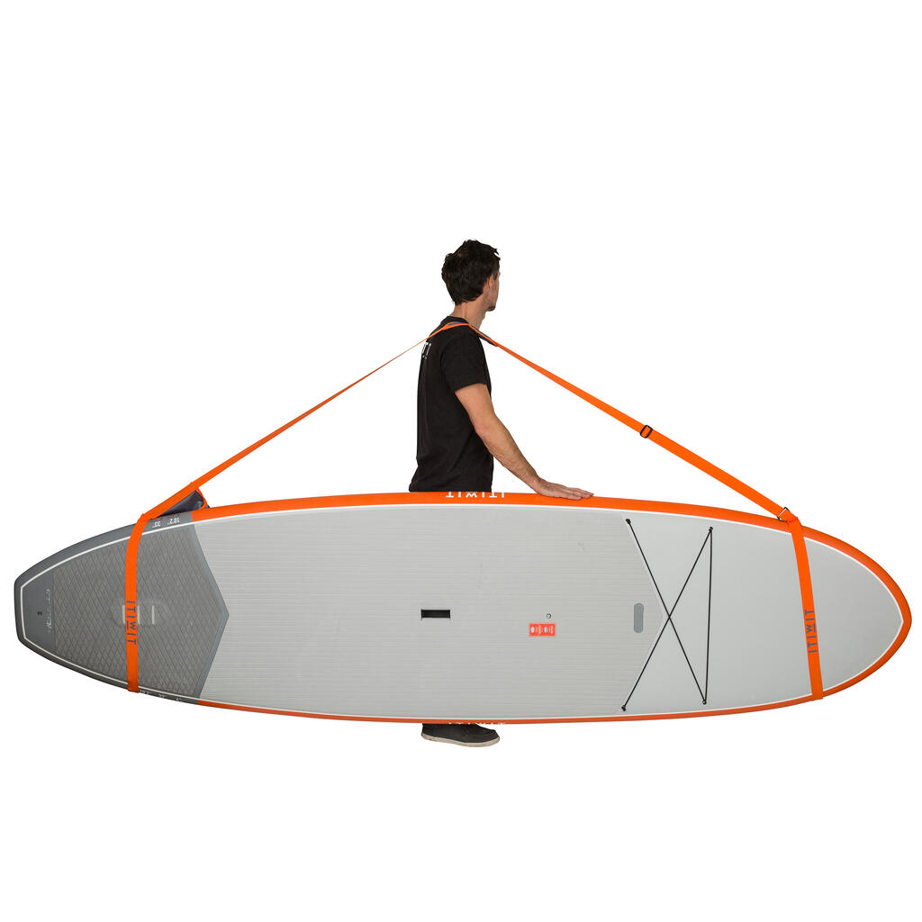 Inflatable or rigid stand-up paddle carry strap