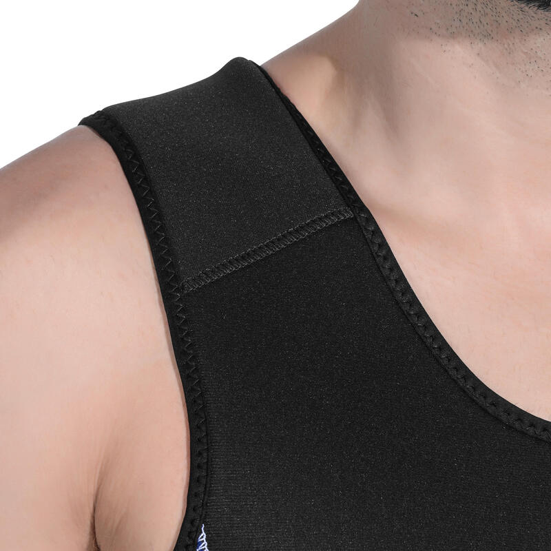 Salopette Longjohn de plongée homme néoprène 5.5mm - scd noir