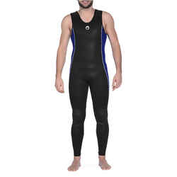 Men's diving sleeveless wetsuit 5.5 mm neoprene SCD black