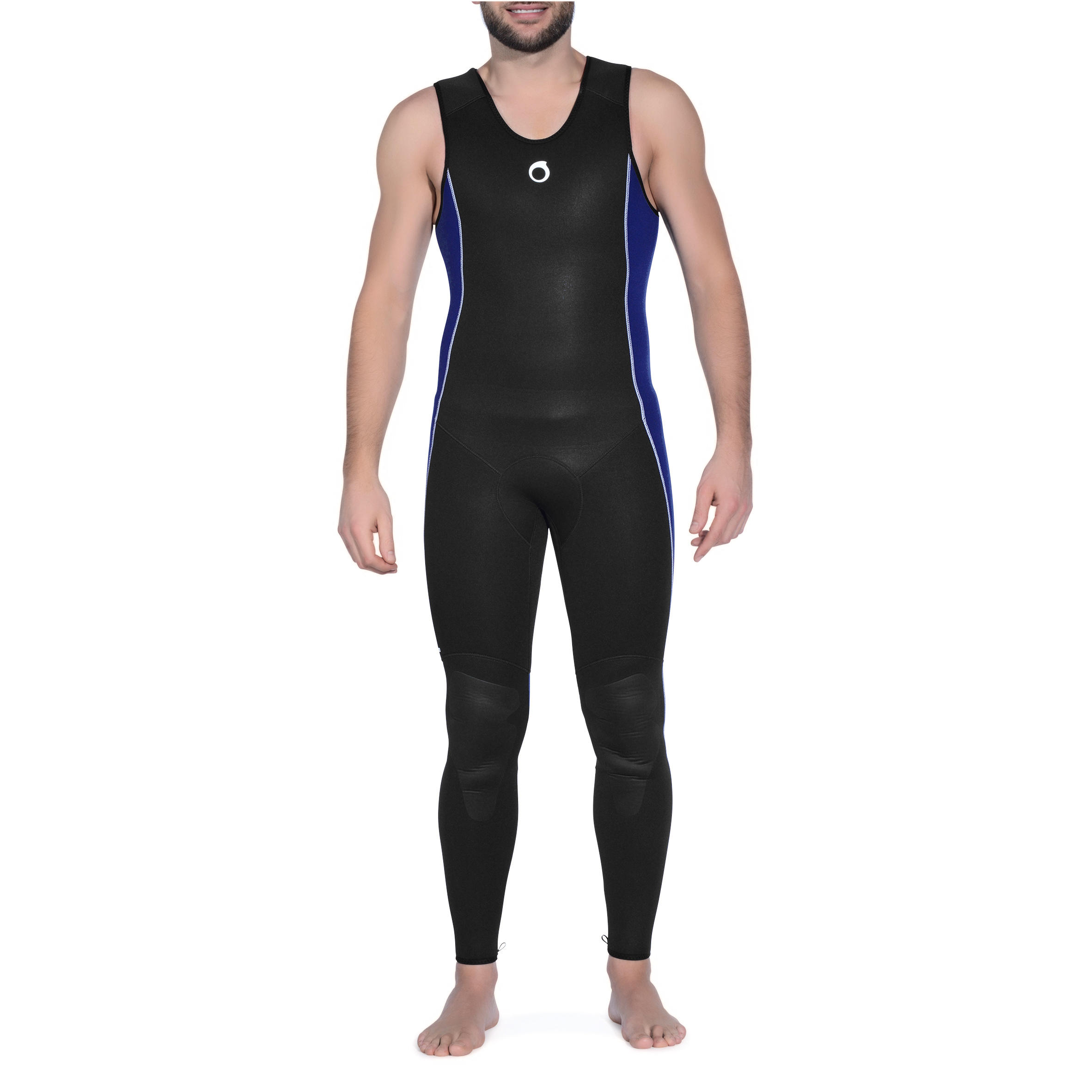 Men's Diving Sleeveless Wetsuit 5.5mm Neoprene Scd Black