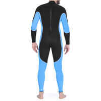 Men’s SCD 100 3 mm diving wetsuit with back zip