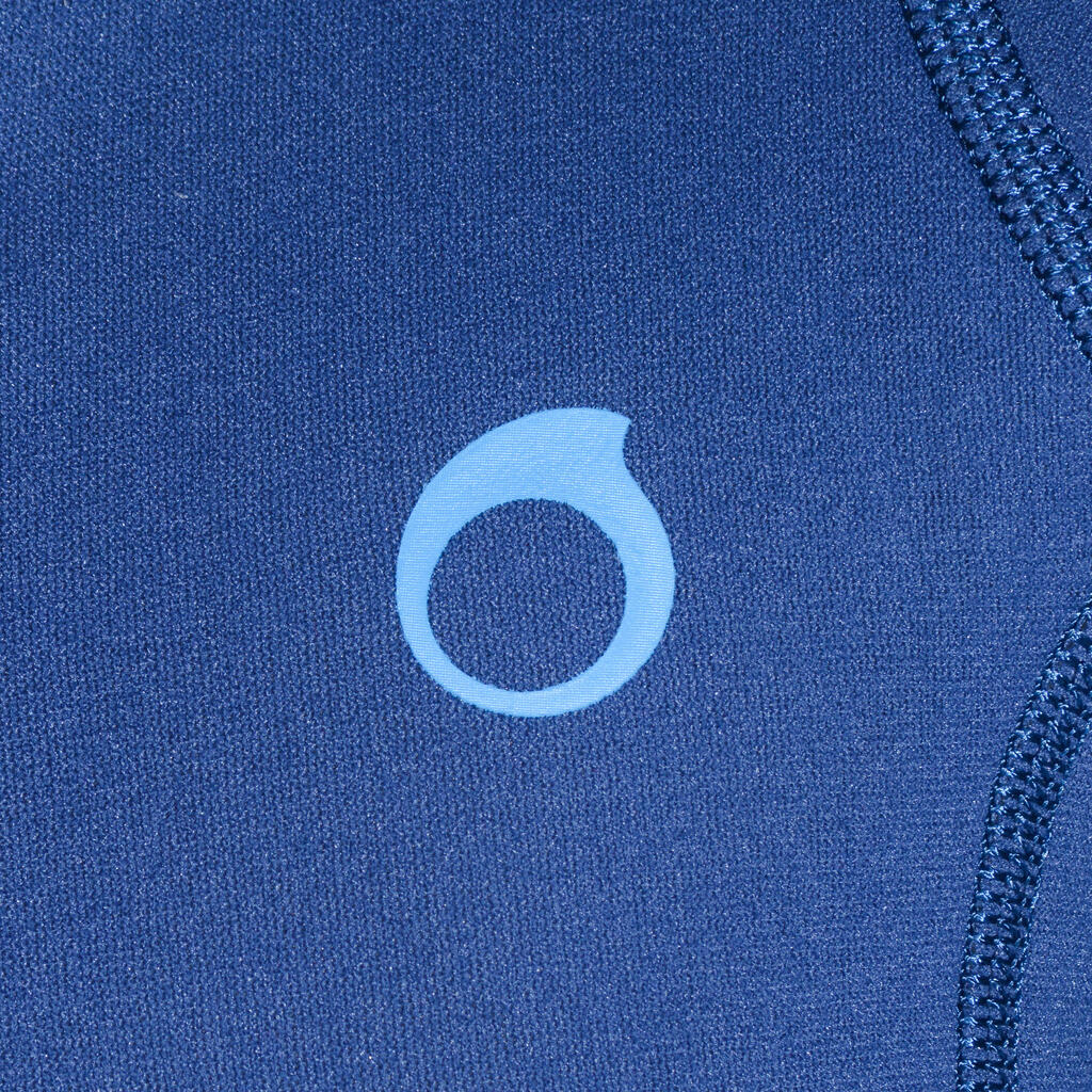Bērnu īsais 2 mm snorkelēšanas tērps “100”, tumši zils