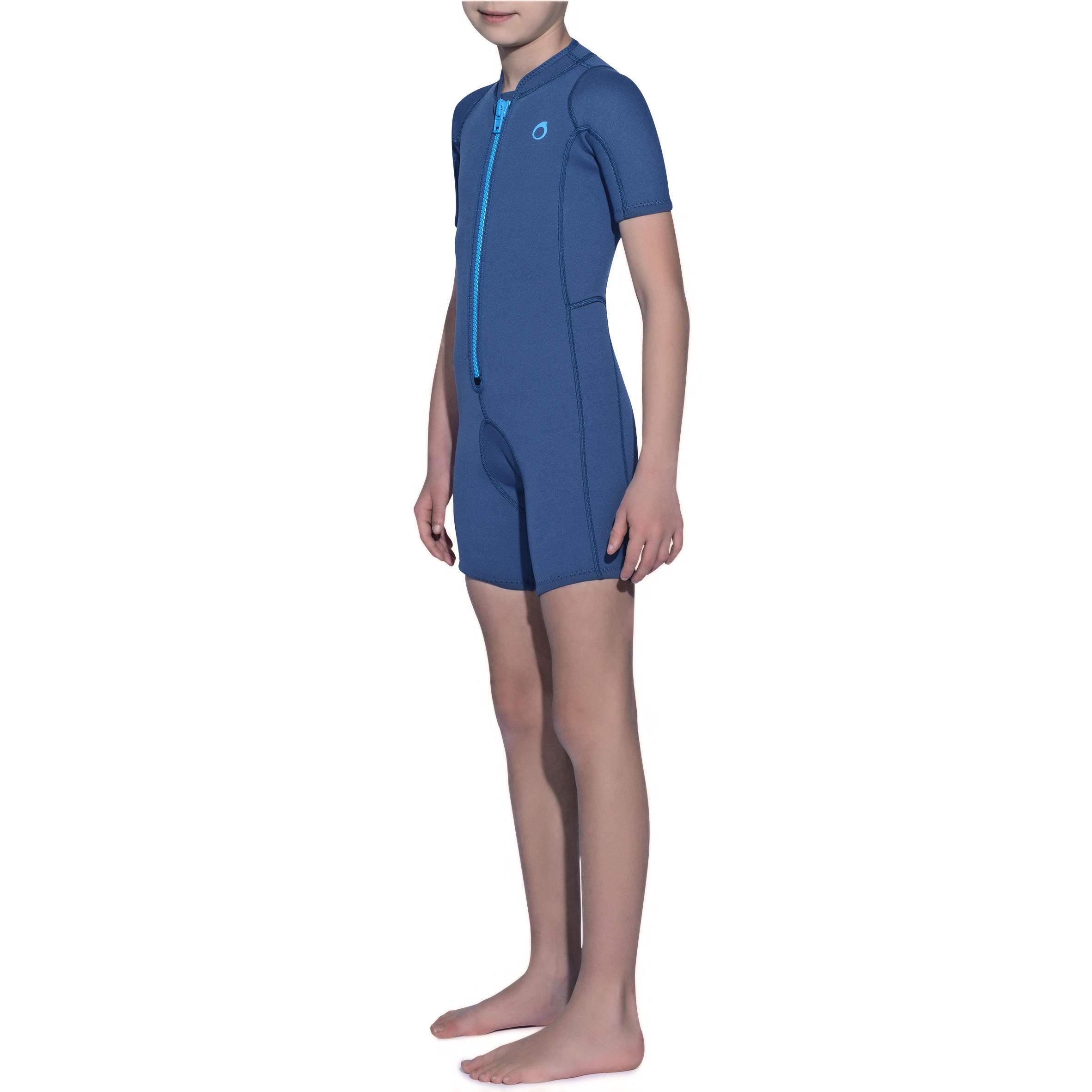 Kids' shorty 2 mm neoprene - navy blue 5/17