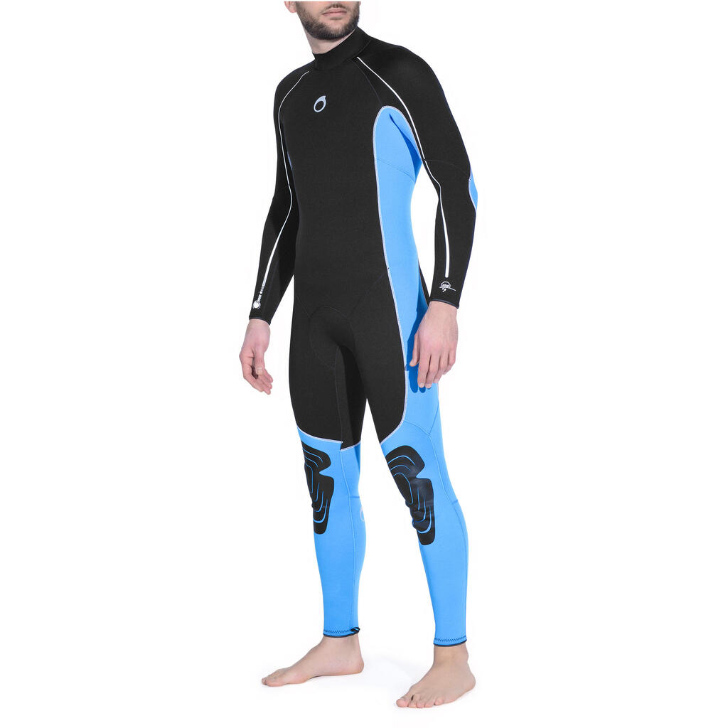 Men’s SCD 100 3 mm diving wetsuit with back zip