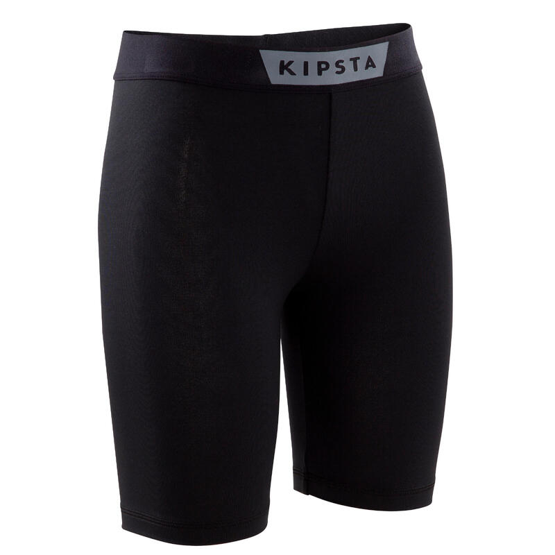 Sous short de soccer enfant Respirant 100 noir Sous short de soccer enfant Respirant 100 noir