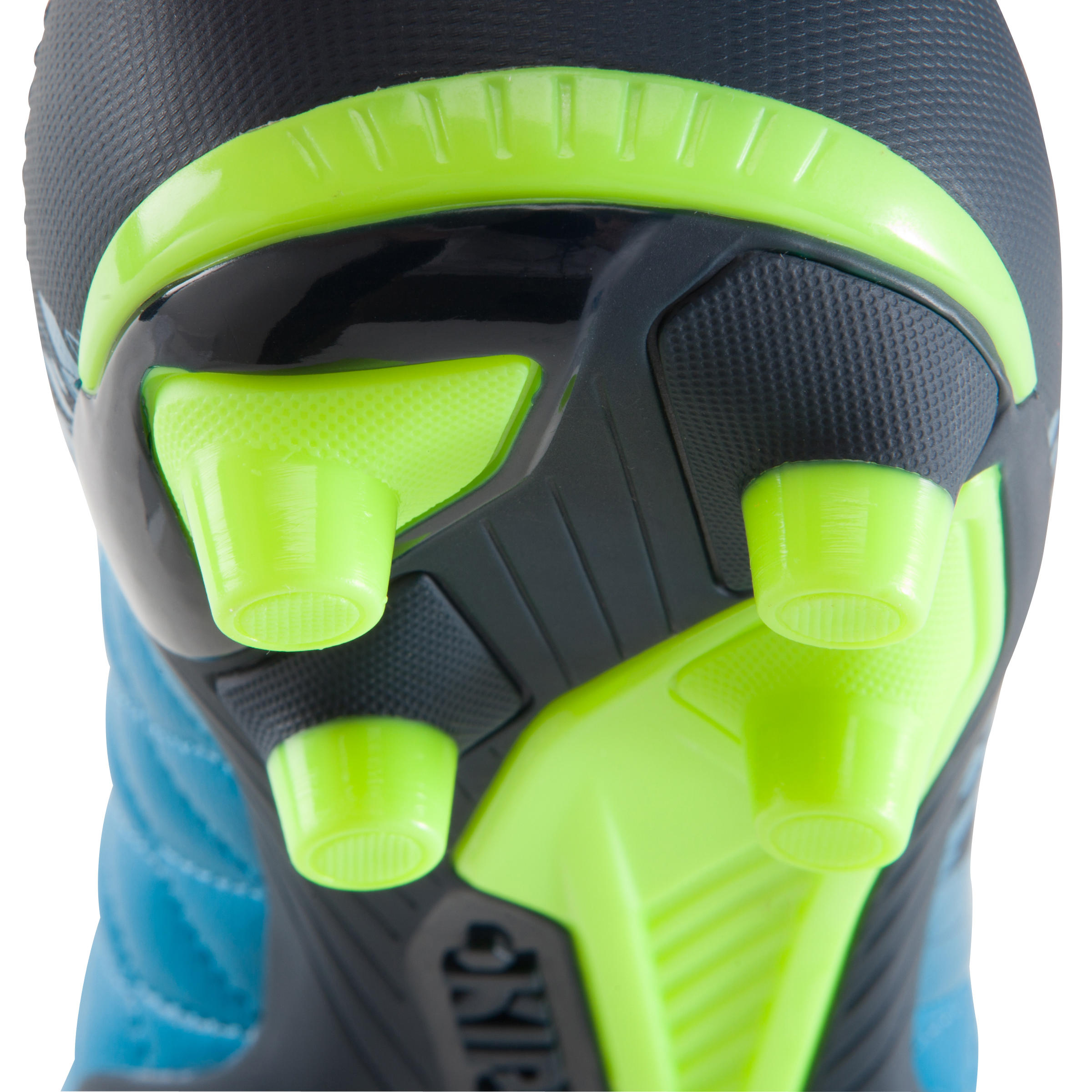 Botes de futbol adult terreny sec Agility 500 FG blau groc  10/16