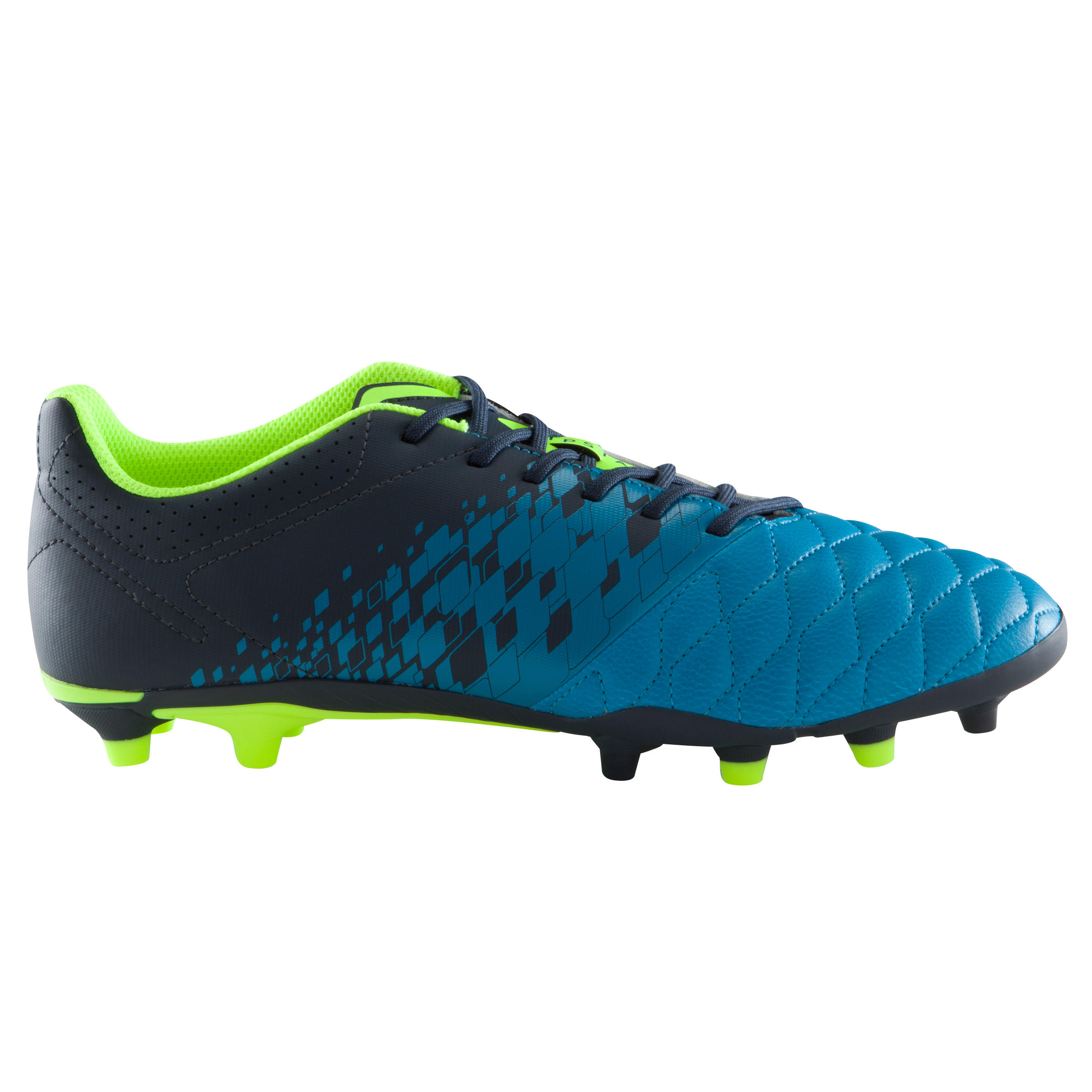 Botes de futbol adult terreny sec Agility 500 FG blau groc  2/16