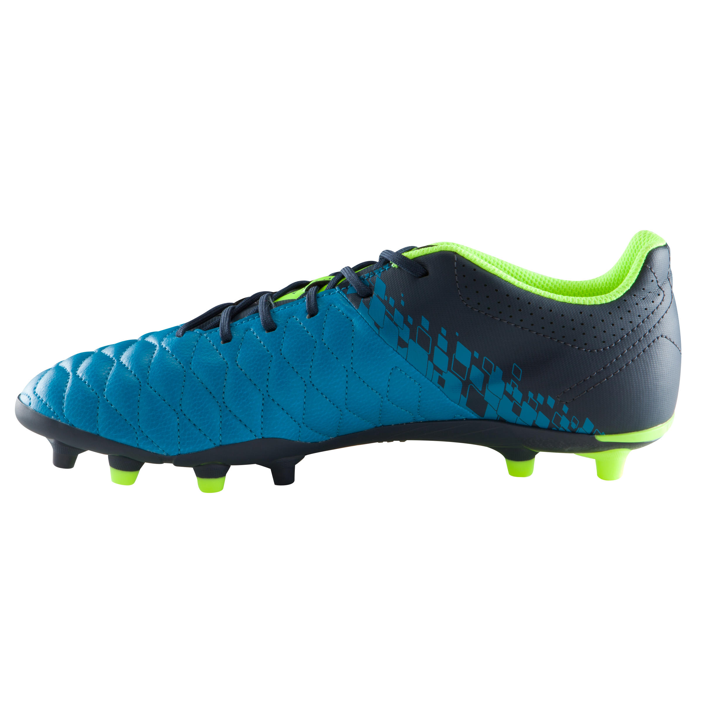 Botes de futbol adult terreny sec Agility 500 FG blau groc  3/16