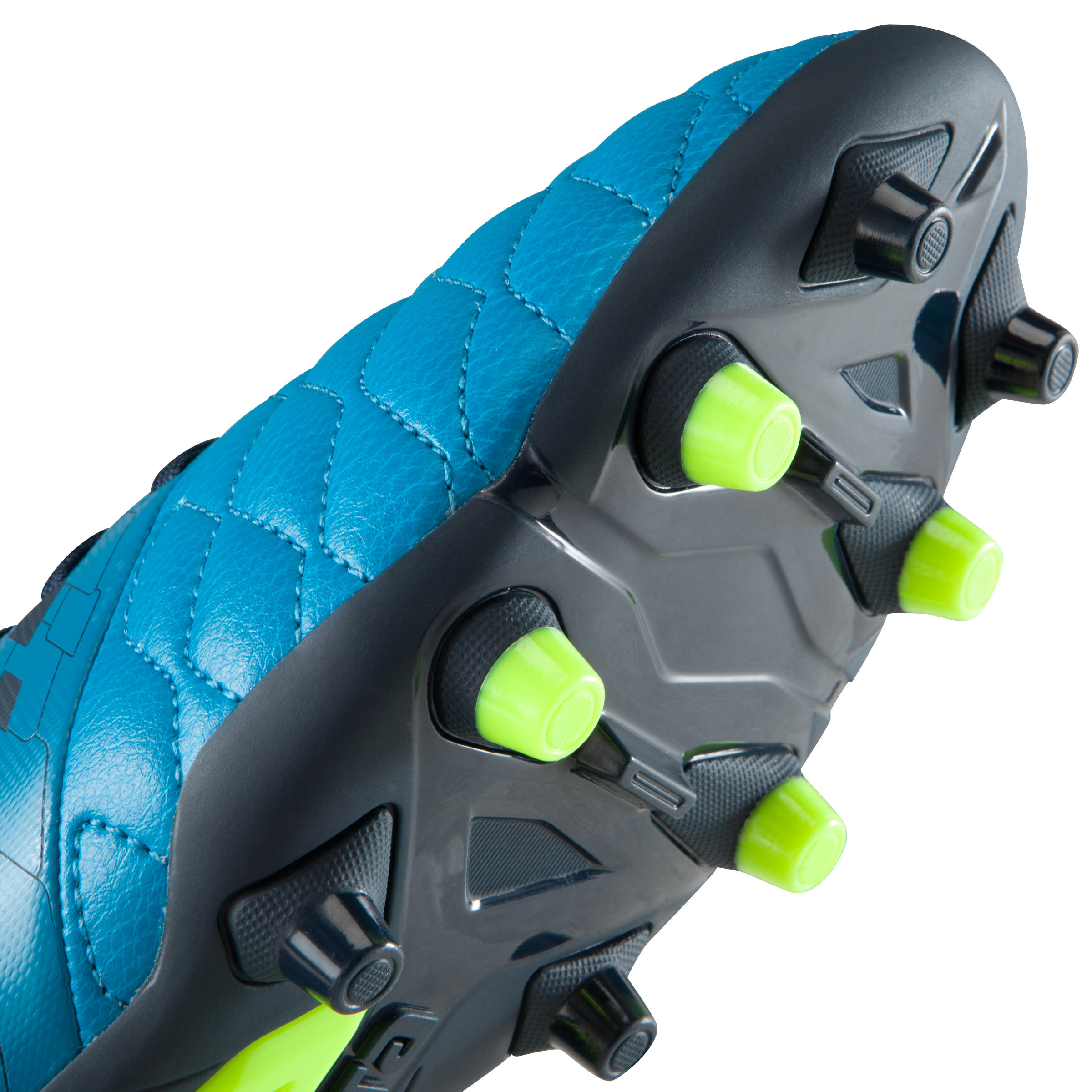 Botes de futbol adult terreny sec Agility 500 FG blau groc  9/16