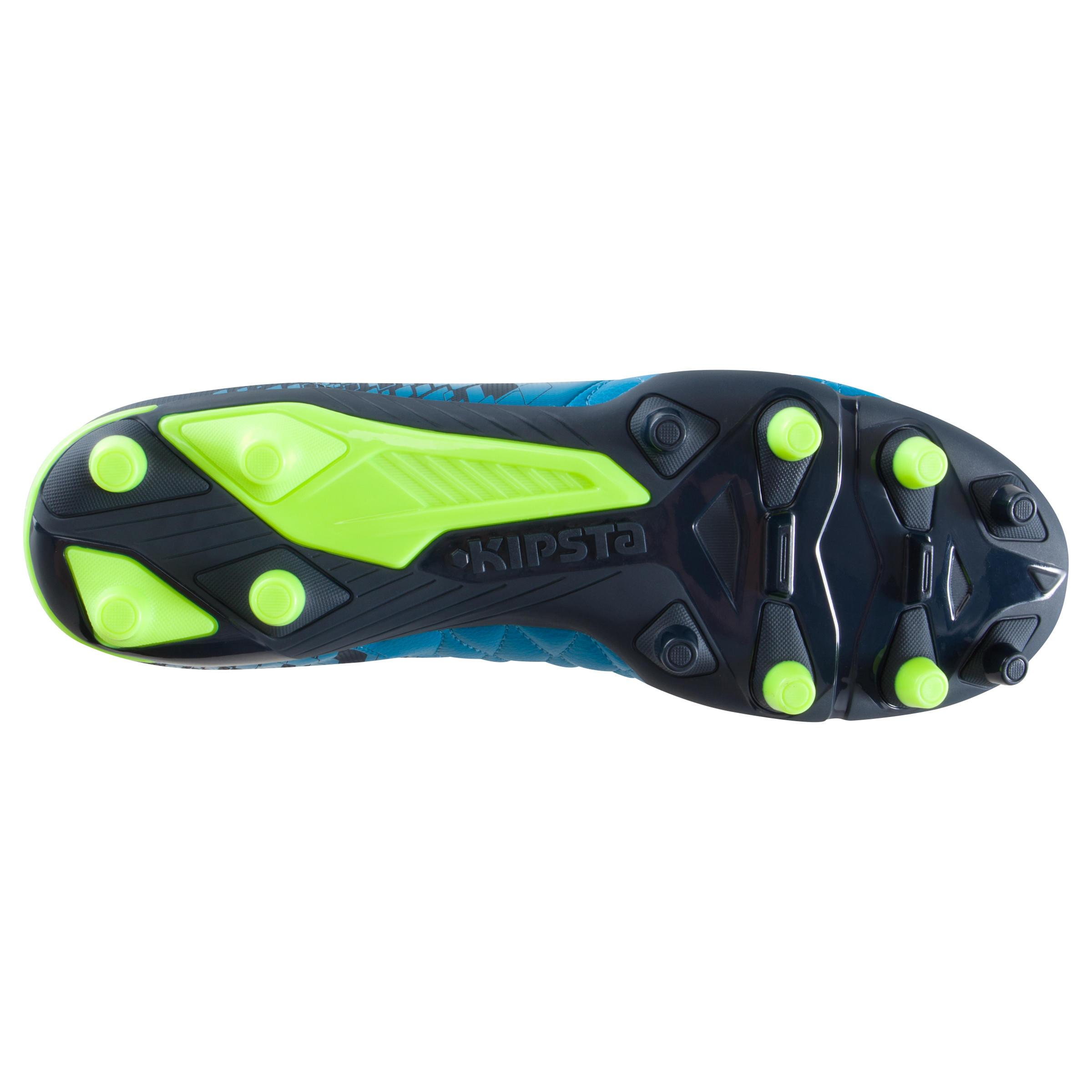 Botes de futbol adult terreny sec Agility 500 FG blau groc  8/16
