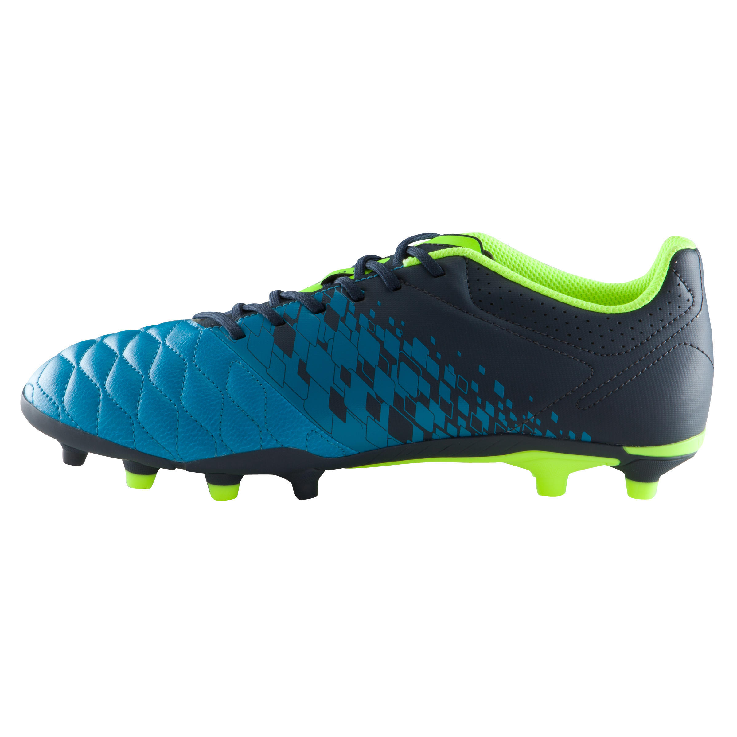 Botes de futbol adult terreny sec Agility 500 FG blau groc  4/16