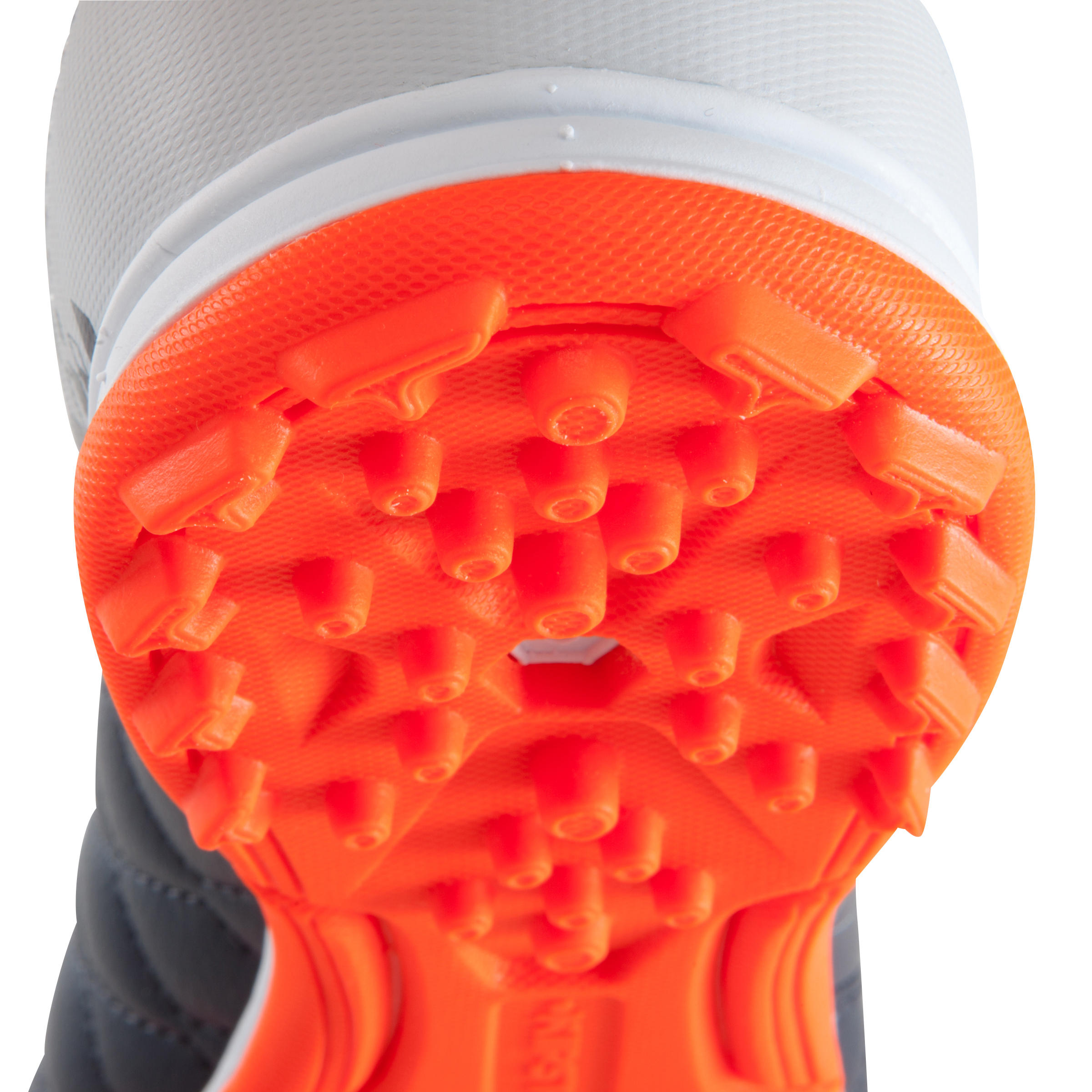 Chuteiras de Futebol Adulto Agility 500HG relva Sintética cinza/ azul 10/17