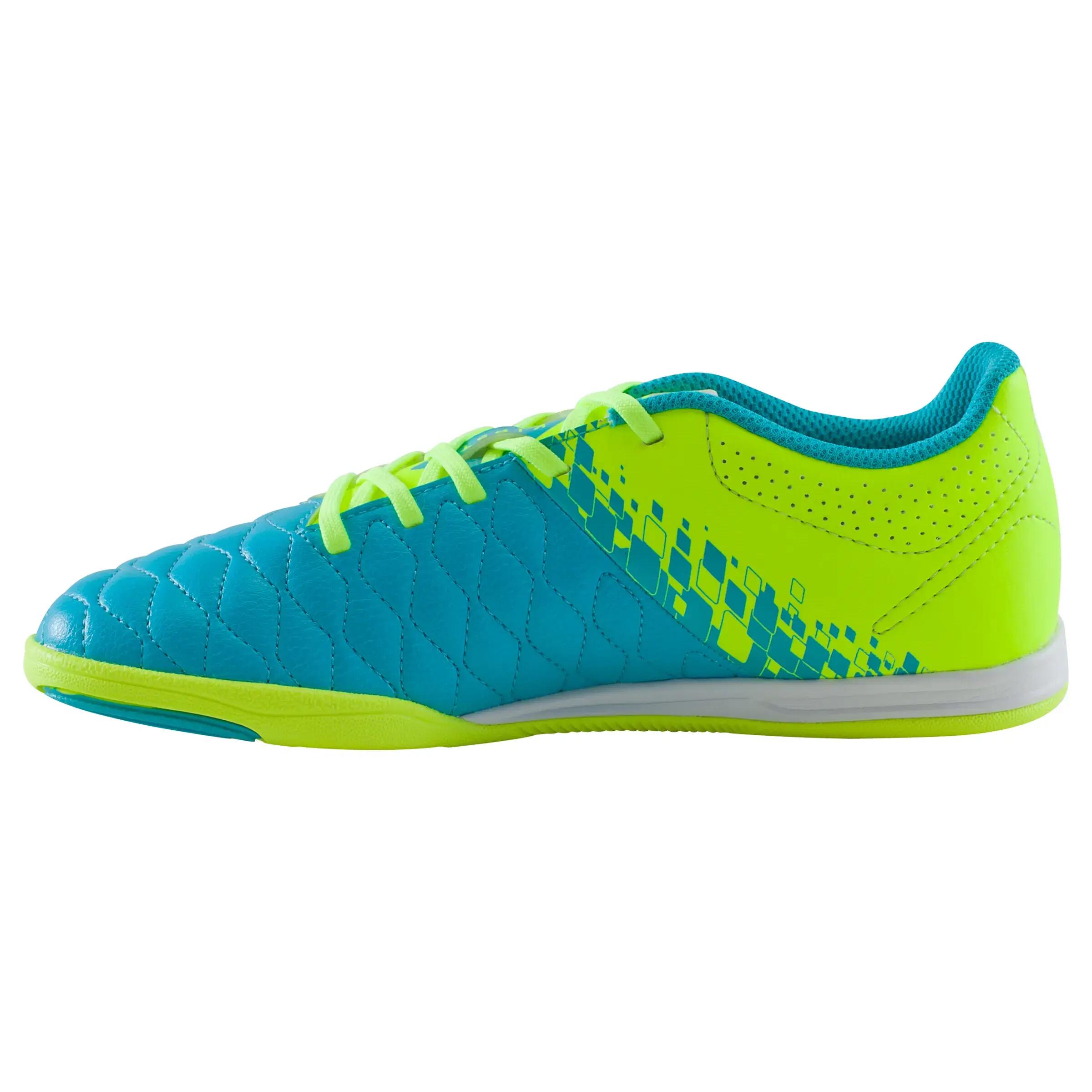 Kids' Futsal Boots Agility 500 Sala - Yellow/Blue 3/16