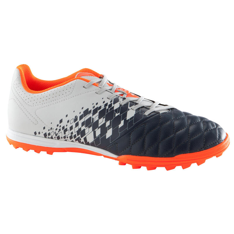 Chaussure de football adulte terrains durs Agility 500 HG grise bleue