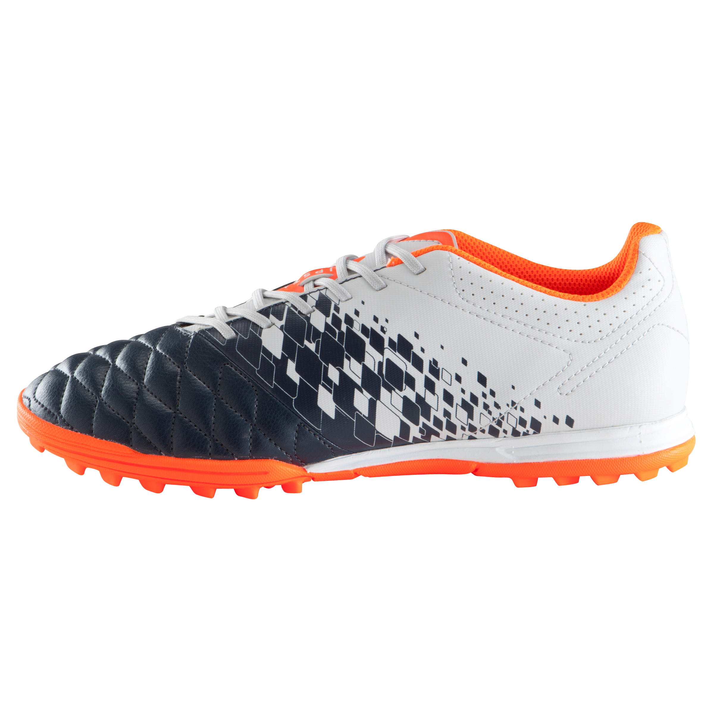 Chuteiras de Futebol Adulto Agility 500HG relva Sintética cinza/ azul 4/17