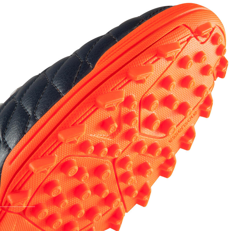 Chaussure de football adulte terrains durs Agility 500 HG grise bleue