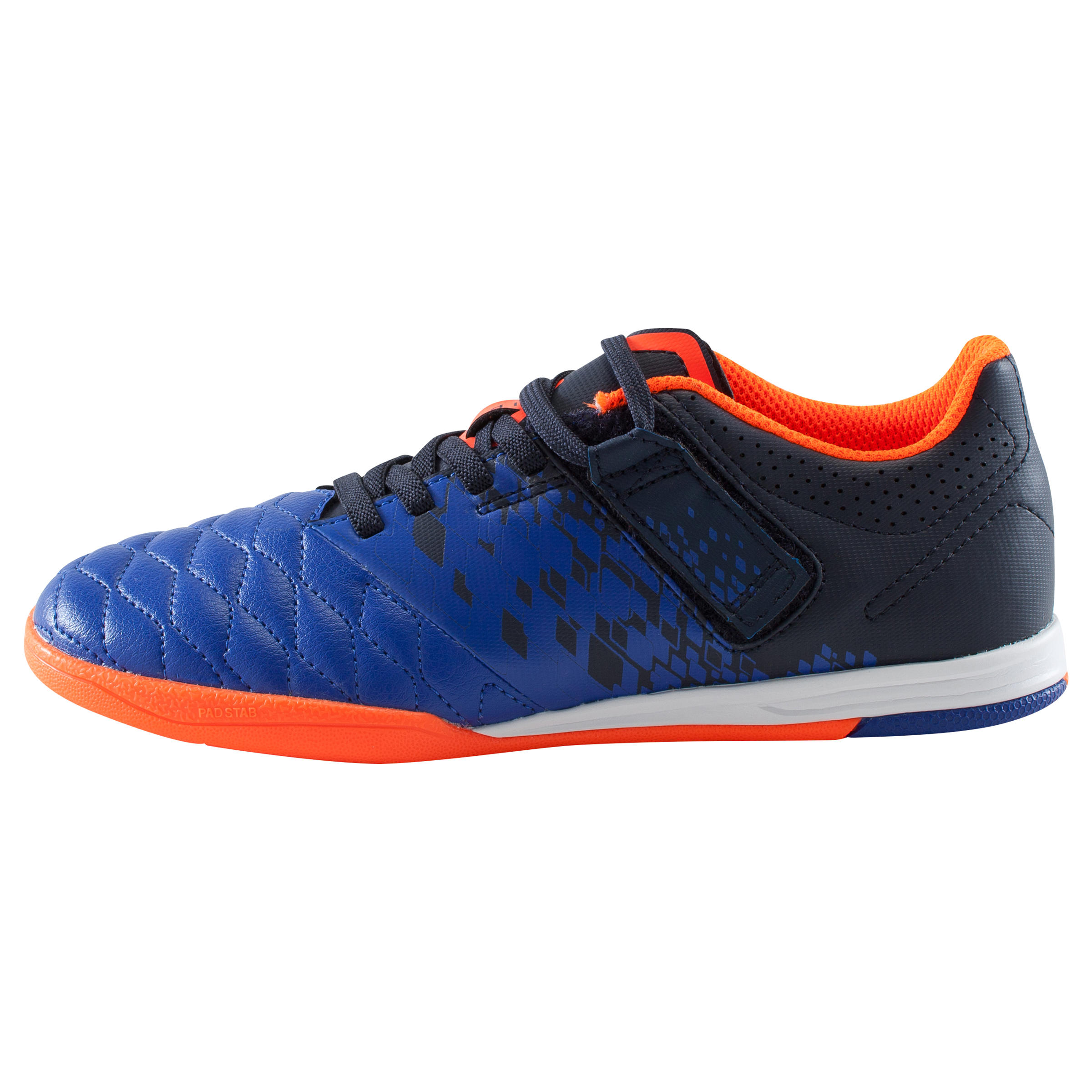 Agility 500 Kids Rip-Tab Futsal Trainers - Blue 4/22