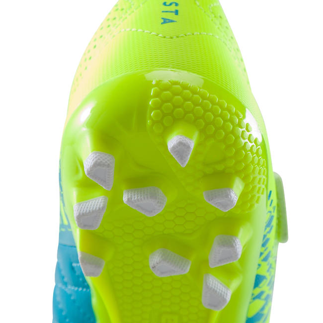 kids yellow football boots