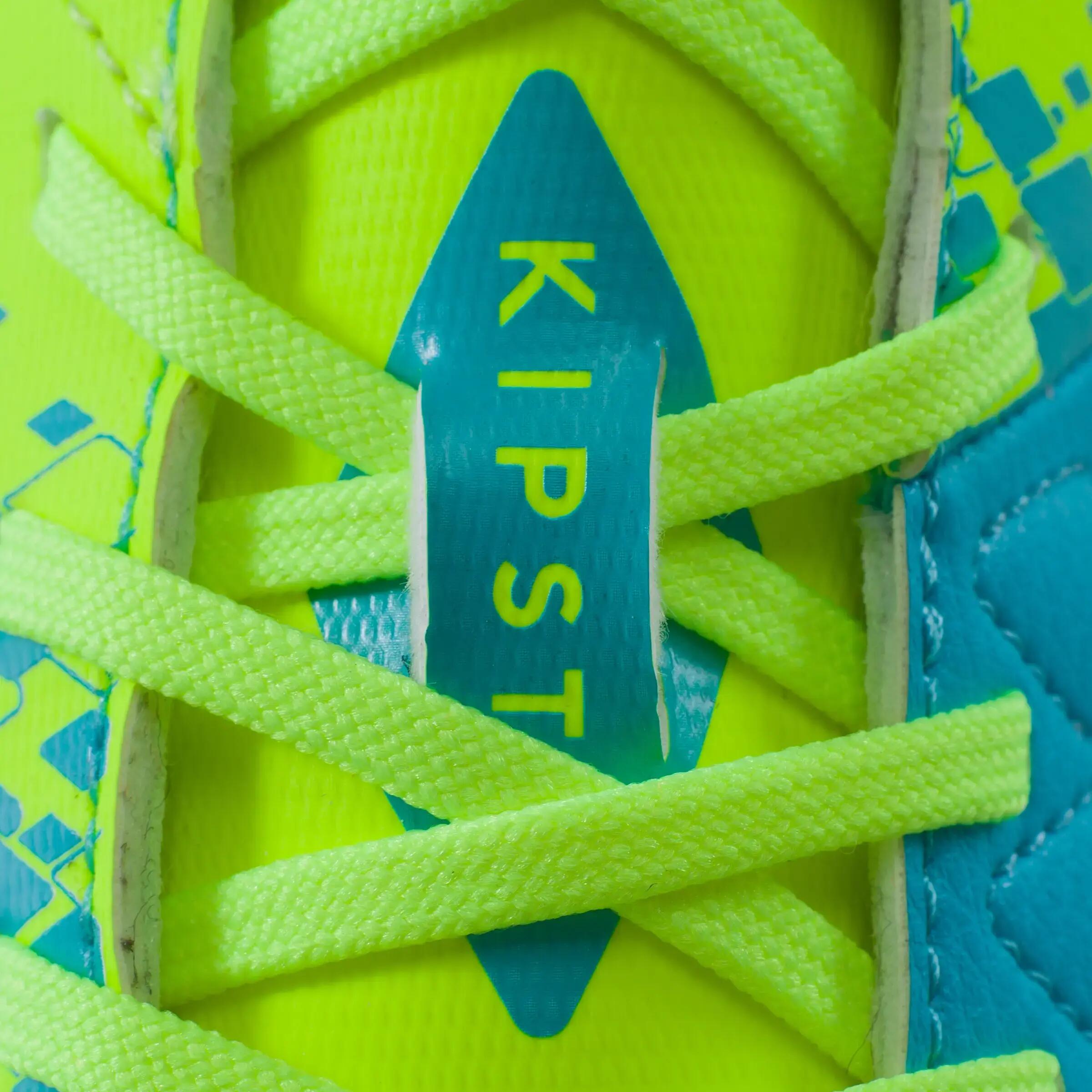 Kids' Futsal Boots Agility 500 Sala - Yellow/Blue 13/16