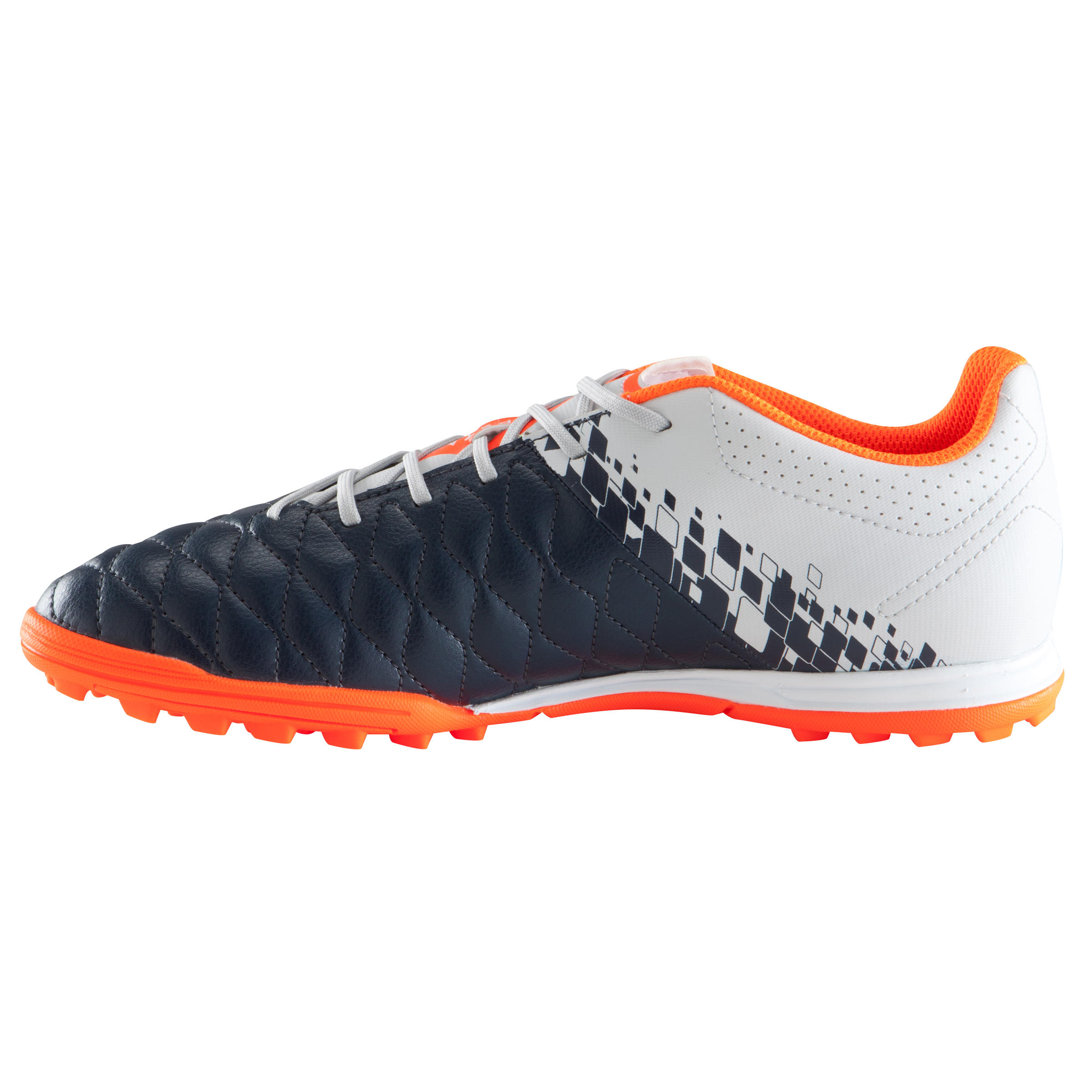 Chuteiras de Futebol Adulto Agility 500HG relva Sintética cinza/ azul 3/17