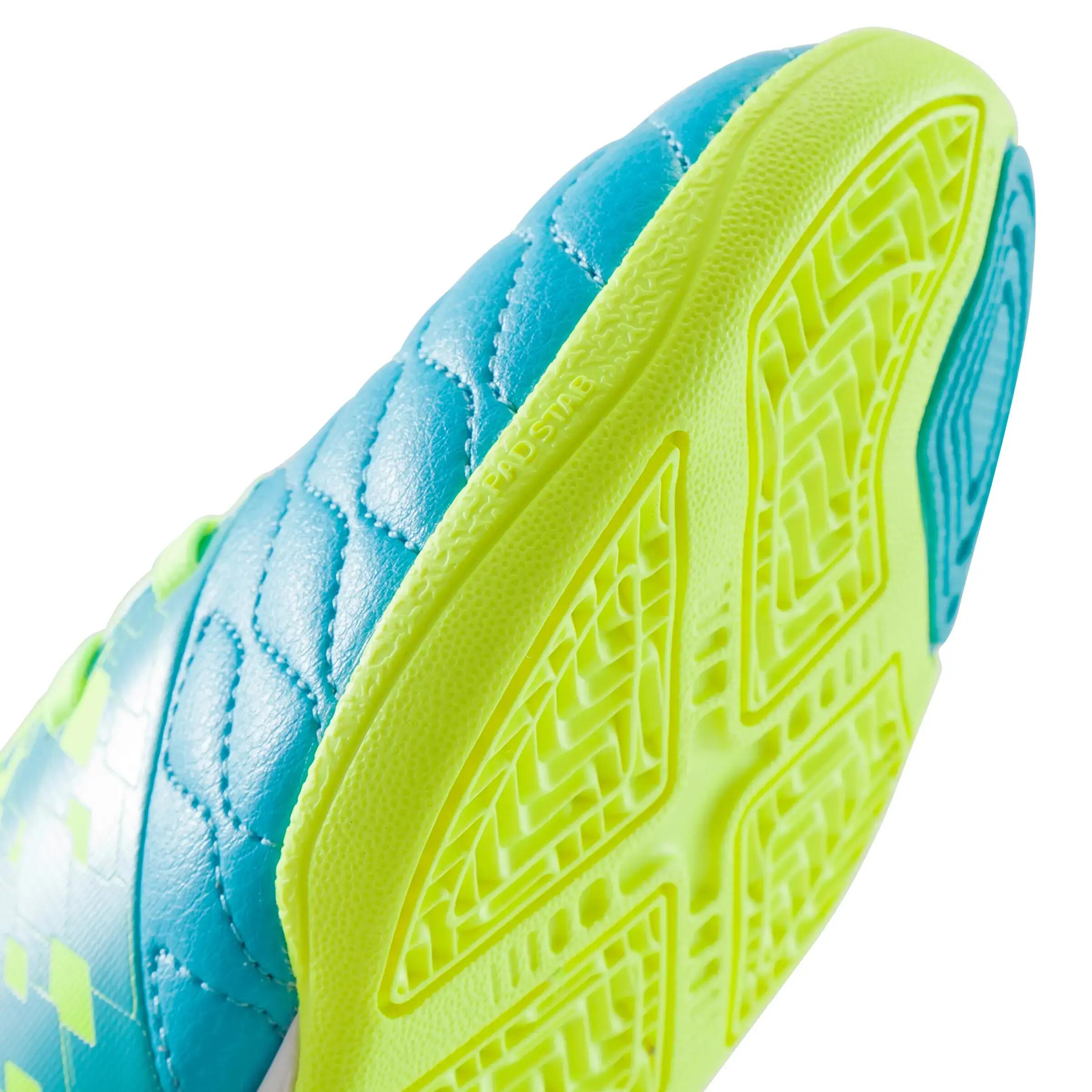 Kids' Futsal Boots Agility 500 Sala - Yellow/Blue 9/16
