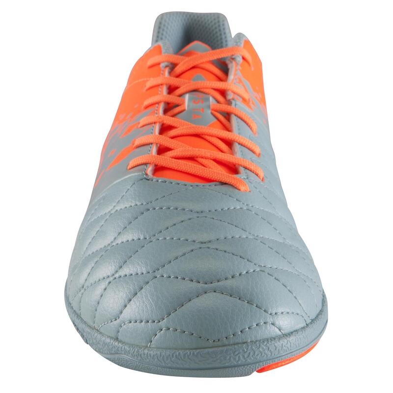 Scarpe futsal AGILITY 500 grigio-arancione