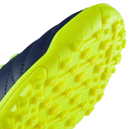 Agility 140 HG Kids' Hard Ground Rip-Tab Football Boots - Green/Yellow