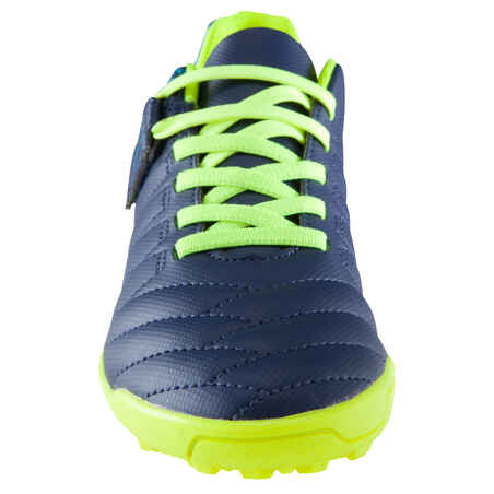 Agility 140 HG Kids' Hard Ground Rip-Tab Football Boots - Green/Yellow