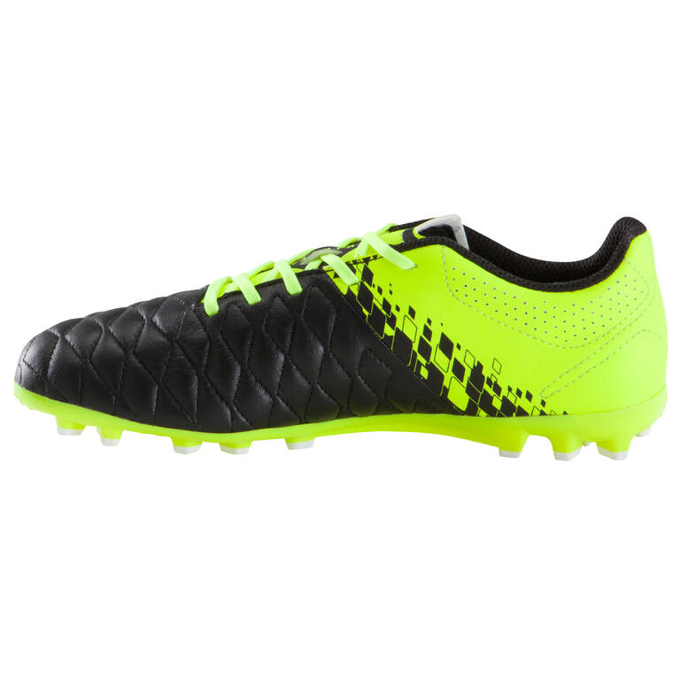 Agility 700 AG Kids' Artificial Turf Football Boots - Black/Yellow