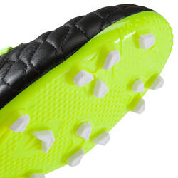 Agility 700 AG Kids' Artificial Turf Football Boots - Black/Yellow