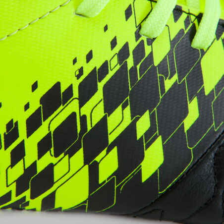حذاء كرة قدم Agility 500 HG للكبار لملاعب النجيل الصناعي - أسود/أصفر