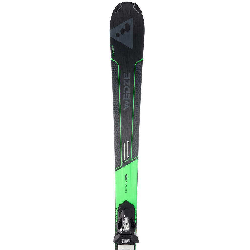 Men’s Downhill Ski, Black and Green