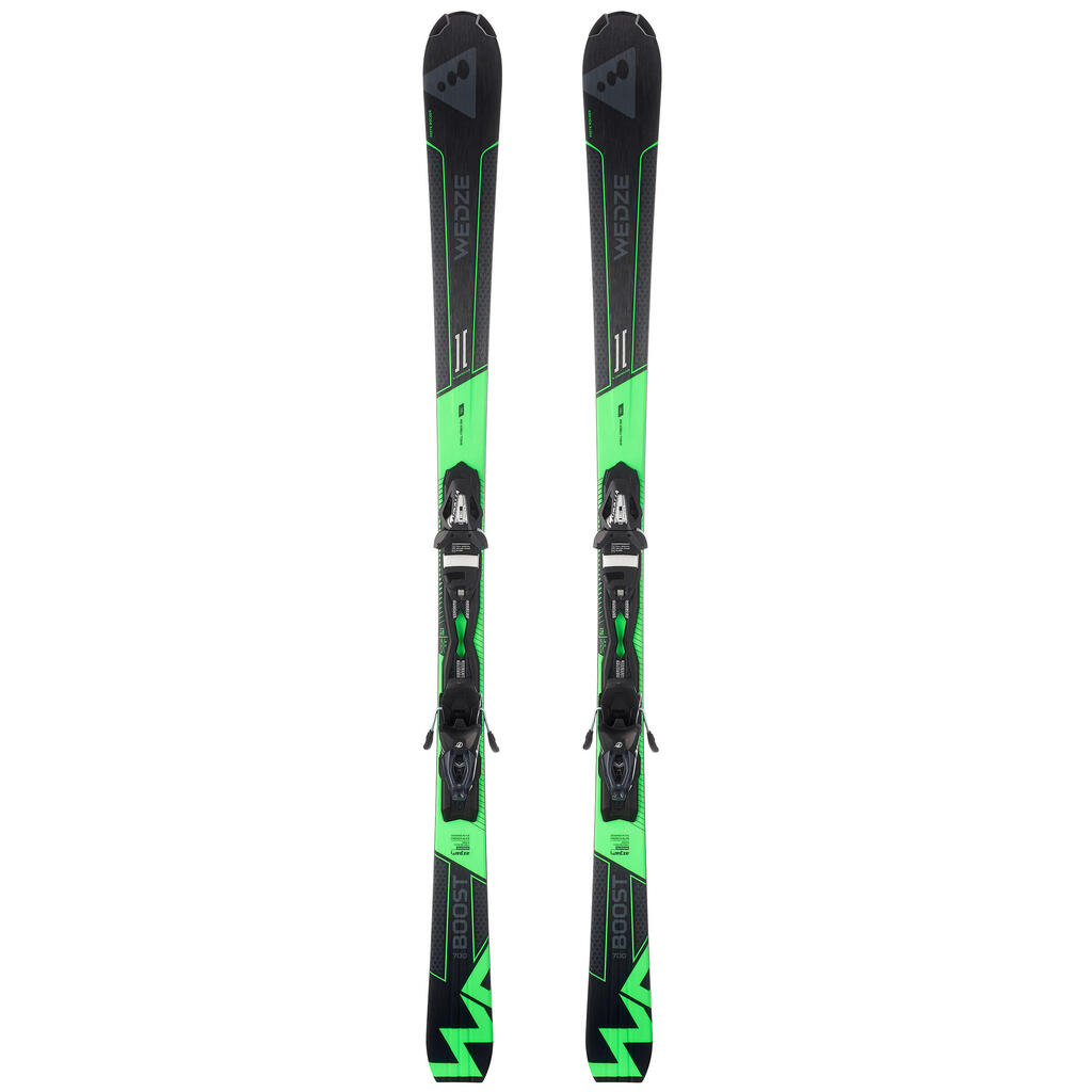 Men’s Downhill Ski, Black and Green